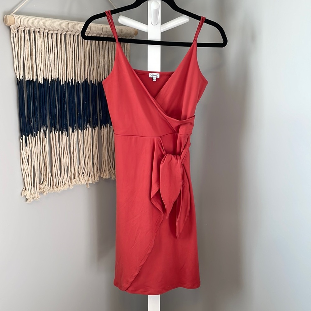 Kismet A-line Summer Dress, Coral, Size XS